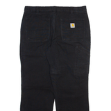 CARHARTT Mens Trousers Black Relaxed Straight W34 L30