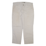 CARHARTT Carpenter Mens Trousers Beige Relaxed Straight W40 L30