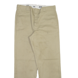 DICKIES 874 Workwear Mens Trousers Beige Regular Straight W36 L32