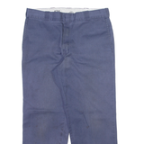 DICKIES 874 Workwear Mens Trousers Blue Regular Straight W34 L27