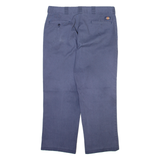 DICKIES 874 Workwear Mens Trousers Blue Regular Straight W34 L27