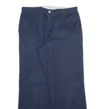 DICKIES Mens Trousers Blue Regular Straight W36 L32