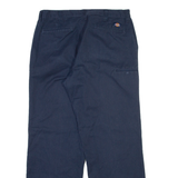 DICKIES Mens Trousers Blue Regular Straight W36 L32