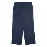 DICKIES Mens Trousers Blue Regular Straight W36 L32