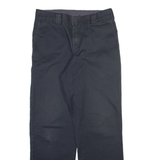 DICKIES Mens Trousers Black Regular Straight W32 L32