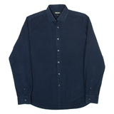 DKNY Mens Shirt Blue Striped Long Sleeve M