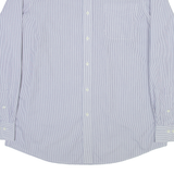 LAUREN RALPH LAUREN Mens Shirt Blue Striped Long Sleeve XL