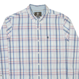 TIMBERLAND Mens Shirt White Check Long Sleeve L