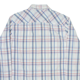TIMBERLAND Mens Shirt White Check Long Sleeve L