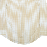 TOMMY HILFIGER Mens Shirt Cream Check Long Sleeve M