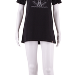 PRETTY GREEN Guitar Womens T-Shirt Dress Black Short Sleeve Short XS