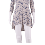 PHASE EIGHT Hi - Low Womens Fit & Flare Dress Blue Floral Knee Length UK 8