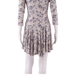 PHASE EIGHT Hi - Low Womens Fit & Flare Dress Blue Floral Knee Length UK 8