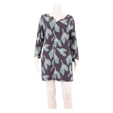 WHITE STUFF Womens Shift Dress Blue Crazy Pattern Knee Length UK 12