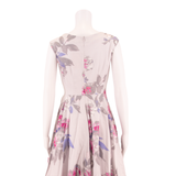 JOULES Occasion Wear Womens Fit & Flare Dress Grey Floral Knee Length UK 8