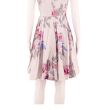 JOULES Occasion Wear Womens Fit & Flare Dress Grey Floral Knee Length UK 8