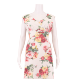 JOULES TOM Occasion Wear Womens Day Dress White Floral Knee Length UK 10