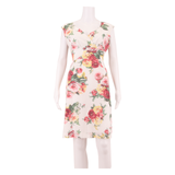 JOULES TOM Occasion Wear Womens Day Dress White Floral Knee Length UK 10