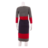 HOBBS LONDON Womens Shift Dress Red Colourblock Midi UK 8