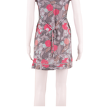 WHITE STUFF Womens Fit & Flare Dress Grey Floral Short Sleeve Knee Length S