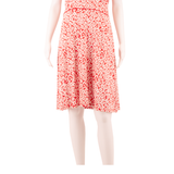 HOBBS LONDON Womens Fit & Flare Dress Red Viscose Floral Knee Length UK 12