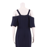 WHISTLES Womens Sheath Dress Blue Short Sleeve Midi UK 10