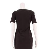 REFORMATION Womens Mini Dress Black Short Sleeve Short L