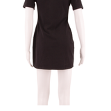 REFORMATION Womens Mini Dress Black Short Sleeve Short L