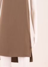 ALL SAINTS Womens Shift Dress Brown Sleeveless Knee Length S