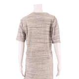 SUPERDRY Womens T-Shirt Dress Grey Short Sleeve Knee Length S