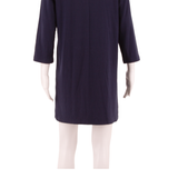 REFORMATION Womens Shift Dress Blue Long Sleeve Knee Length M