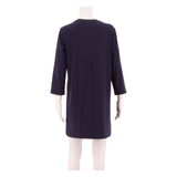 REFORMATION Womens Shift Dress Blue Long Sleeve Knee Length M