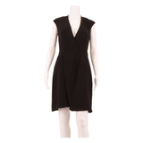 REISS Office Wear Womens Shift Dress Black Sleeveless Knee Length UK 8