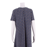 FAT FACE Womens Shift Dress Blue Crazy Pattern Knee Length UK 12
