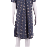FAT FACE Womens Shift Dress Blue Crazy Pattern Knee Length UK 12