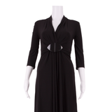 PHASE EIGHT Womens Fit & Flare Dress Beige Viscose Long Sleeve Knee Length UK 8