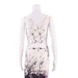 COAST Occasion Wear Womens Bodycon Dress White Floral Sleeveless Midi UK 6