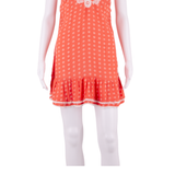 SUPERDRY Womens Mini Dress Orange Crazy Pattern Sleeveless Short S
