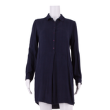 FAT FACE Womens Shirt Dress Blue Long Sleeve Knee Length UK 10