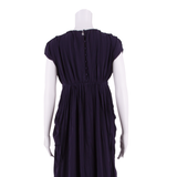 COAST Womens Day Dress Blue Short Sleeve Midi UK 8