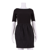 COAST Womens Pencil Dress Black Viscose Short Sleeve Knee Length UK 8
