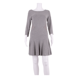 COAST Womens A-Line Dress Grey Long Sleeve Knee Length UK 8