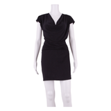 WHISTLES Womens Mini Dress Black Short Sleeve Short XS