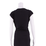 WHISTLES Womens Mini Dress Black Short Sleeve Short XS