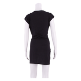 WHISTLES Womens Mini Dress Black Short Sleeve Short XS