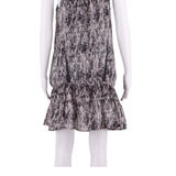 DKNY Womens Day Dress Grey Crazy Pattern Sleeveless Knee Length UK 10