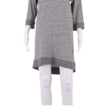 GANNI Womens Jumper Dress Grey Long Sleeve Knee Length M
