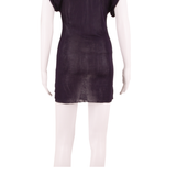 WHISTLES Semi Sheer Womens Bodycon Dress Blue Short Sleeve Knee Length UK 6