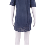 WHITE STUFF Womens Shift Dress Blue Short Sleeve Short UK 14