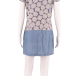 WHITE STUFF Womens Shift Dress Blue Short Sleeve Knee Length UK 14